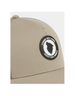 Casquette trucker logo silicone beige - Comme Des Loups