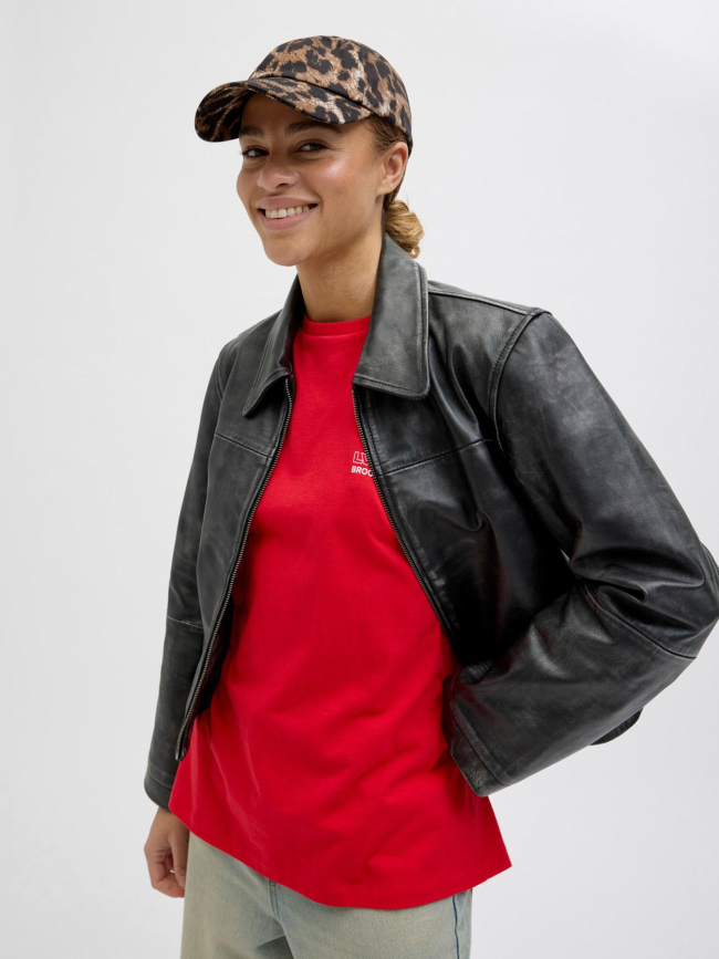 Casquette léopard frida marron femme - Jjxx