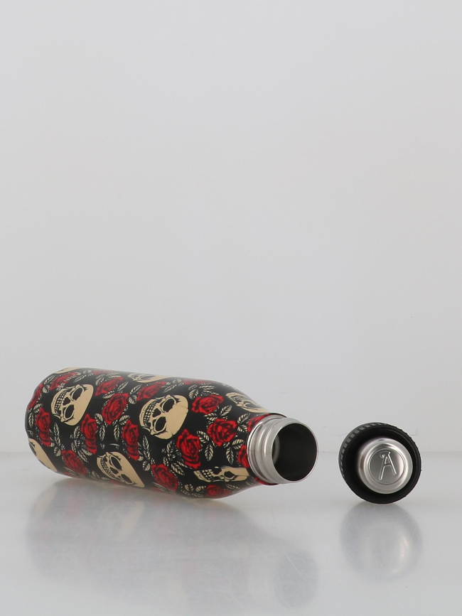 Bouteille isotherme 500ml tête de mort noir - Les Artistes