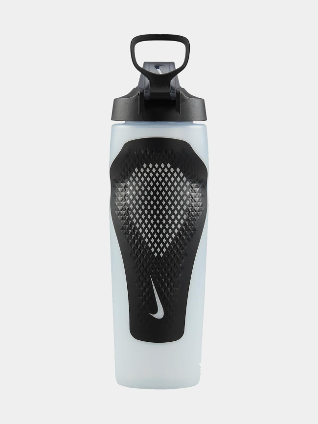 Gourde de sport refuel locking 700ml transparent noir - Nike