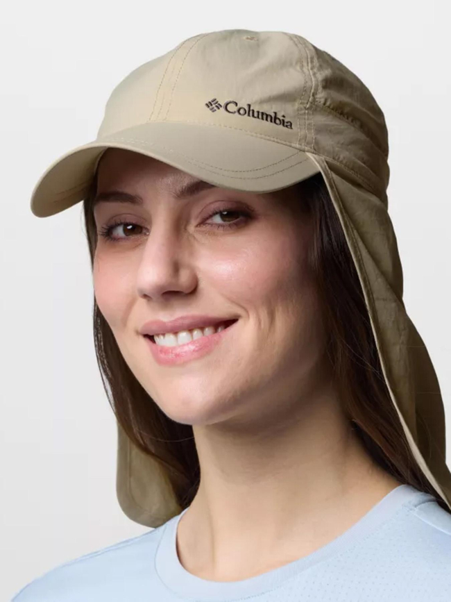 Casquette protège-nuque schooner bank beige homme - Columbia