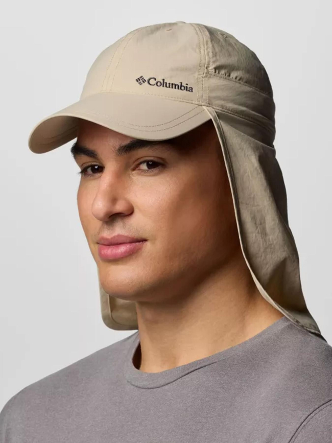 Casquette protège-nuque schooner bank beige homme - Columbia