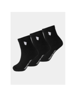 3 paires de chaussettes quarter 43/46 noir homme - Comme Des Loups