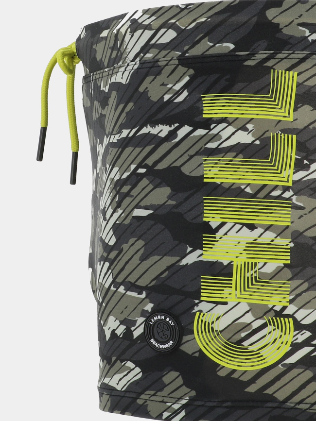 Boxer de bain chuck kaki garçon | Lemon Bay