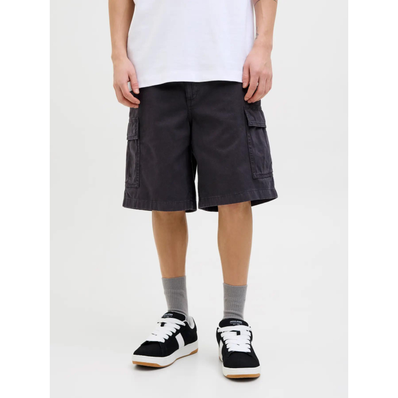 Short cargo jpstkarl jjavery noir homme - Jack & Jones