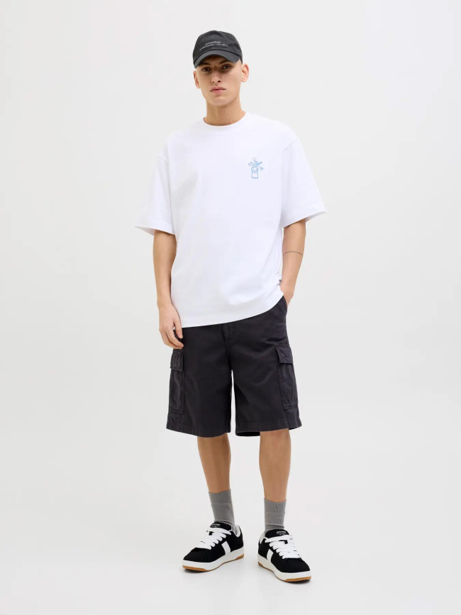 Short cargo jpstkarl jjavery noir homme - Jack & Jones