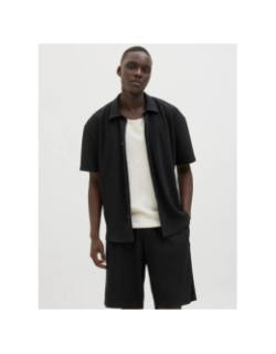 Chemise plissée interlude noir homme - Jack & Jones