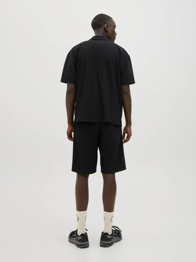 Chemise plissée interlude noir homme - Jack & Jones