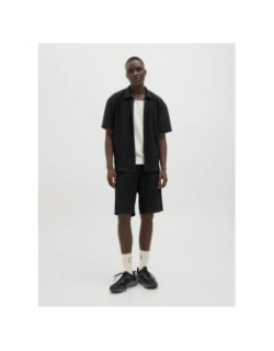 Chemise plissée interlude noir homme - Jack & Jones