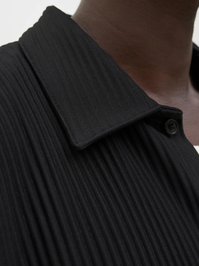 Chemise plissée interlude noir homme - Jack & Jones