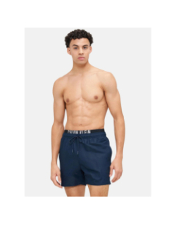 Short de bain medium double bleu homme - Calvin Klein