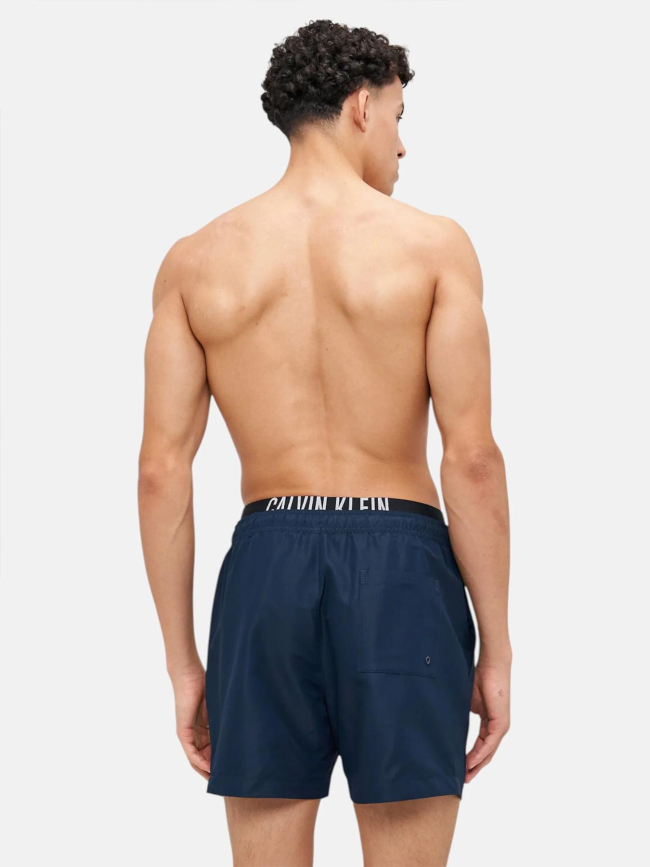 Short de bain medium double bleu homme - Calvin Klein