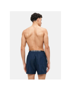 Short de bain medium double bleu homme - Calvin Klein