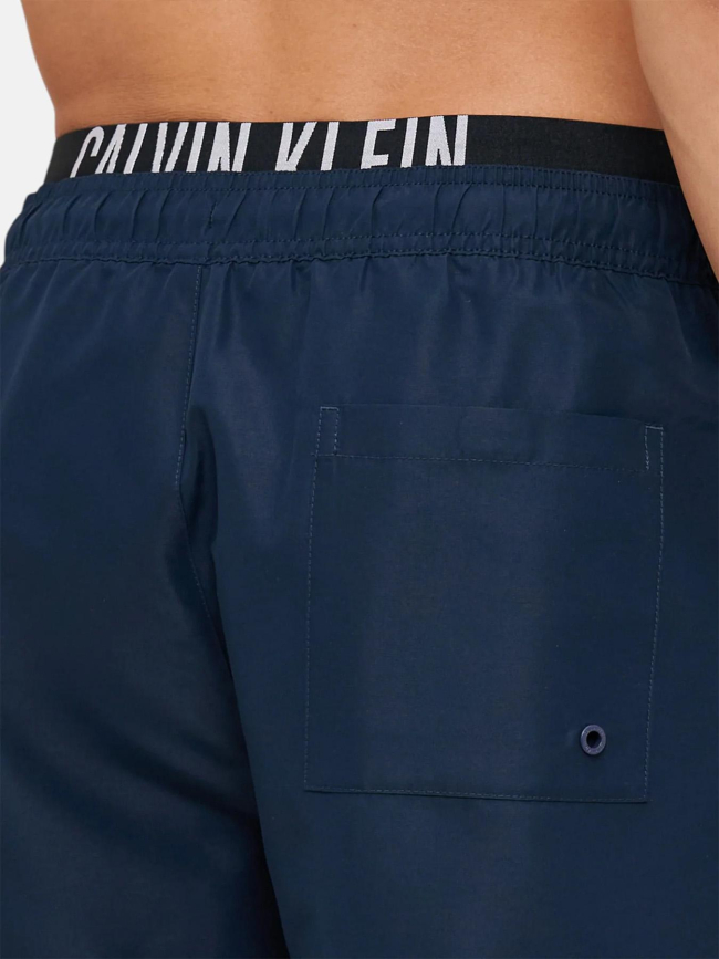 Short de bain medium double bleu homme - Calvin Klein