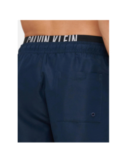 Short de bain medium double bleu homme - Calvin Klein