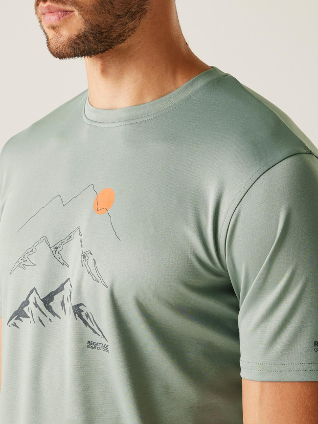 T-shirt de randonnée fingal IX vert homme - Regatta