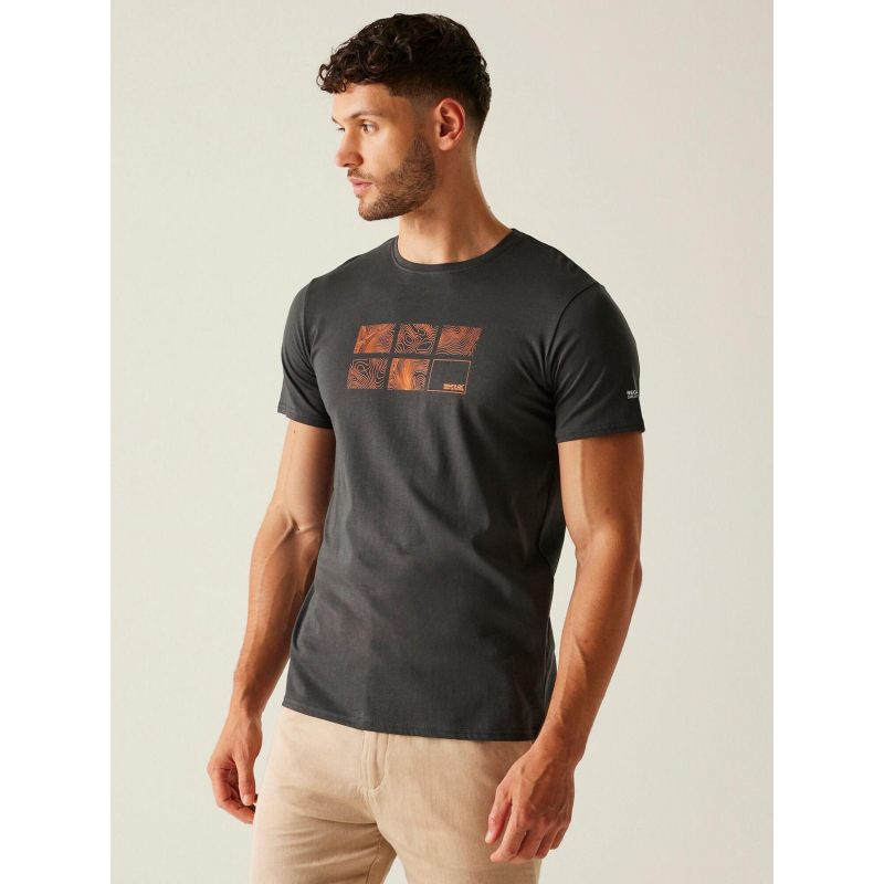 T-shirt à manches courtes breezedv anthracite homme - Regatta