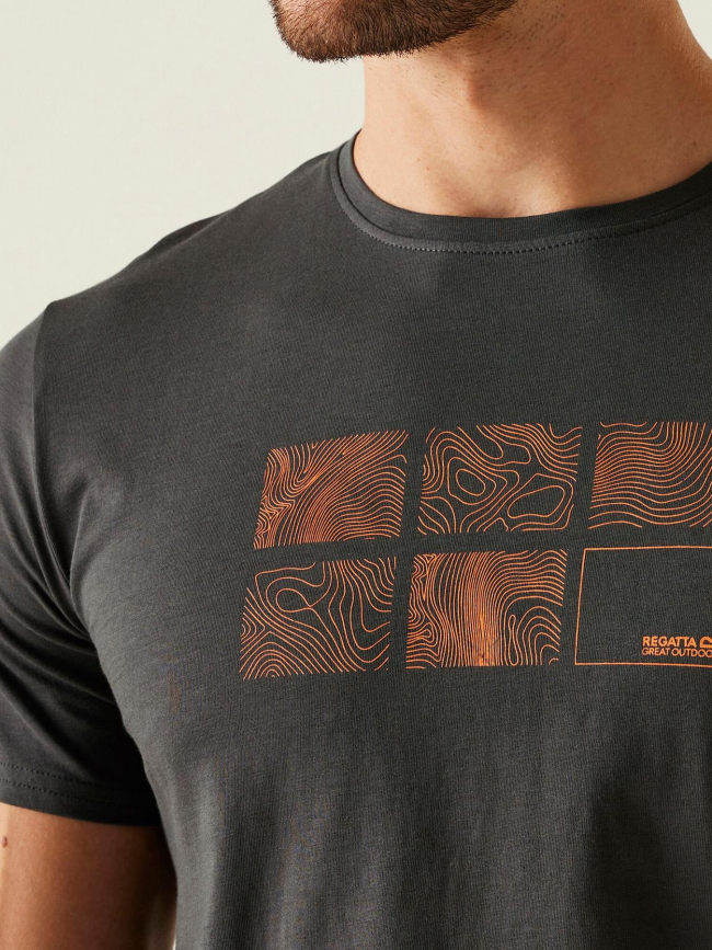 T-shirt à manches courtes breezedv anthracite homme - Regatta