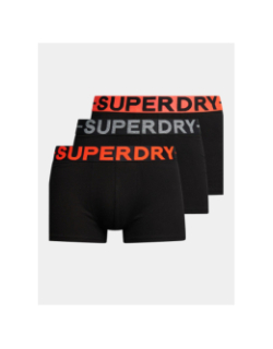 Pack 3 boxers coton noir homme - Superdry