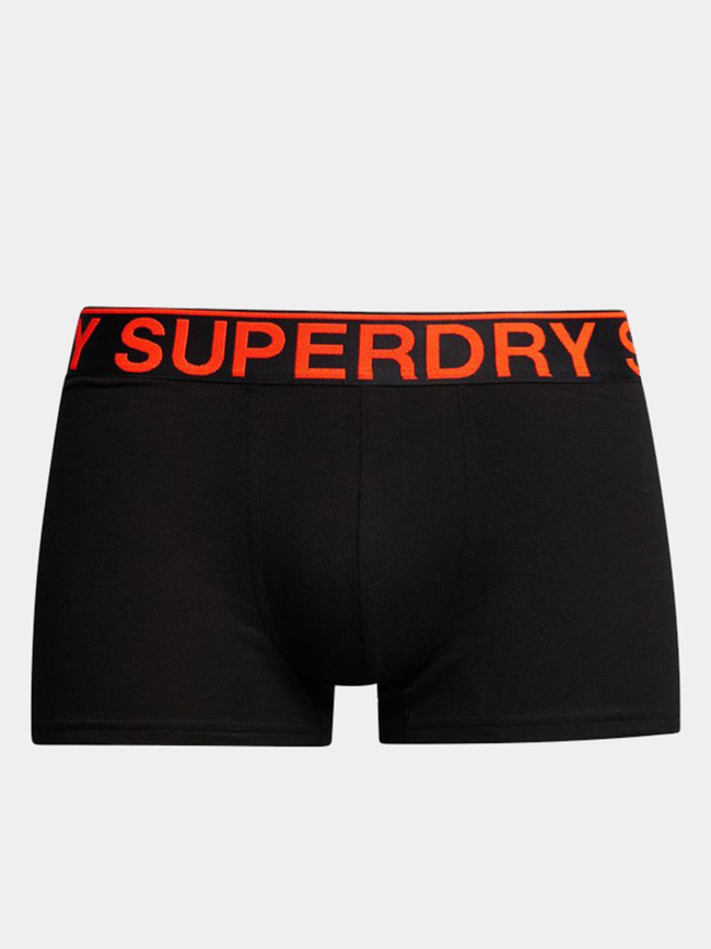 Pack 3 boxers coton noir homme - Superdry