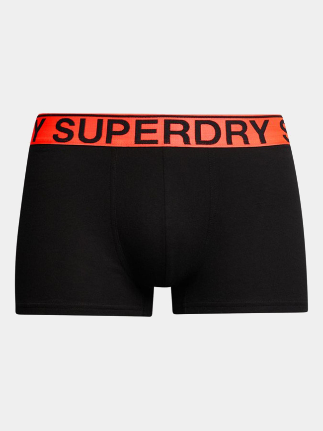 Pack 3 boxers coton noir homme - Superdry