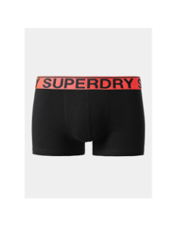 Pack 3 boxers coton gris noir rouge homme - Superdry