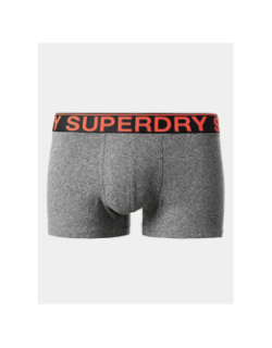 Pack 3 boxers coton gris noir rouge homme - Superdry