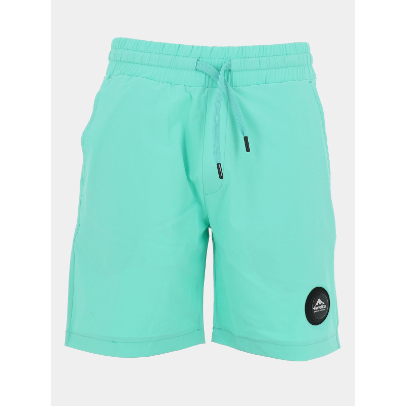 Short capri ice vert bleu homme - Helvetica