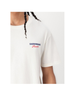 T-shirt sardinhas blanc écru homme - Jack & Jones