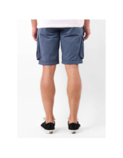 Short cargo rayé avec ceinture orbek bleu marine homme - Oxbow