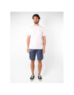 Short cargo rayé avec ceinture orbek bleu marine homme - Oxbow