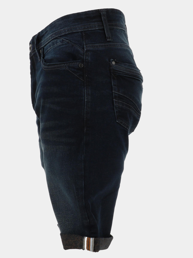 Bermuda jeans overdyed bleu marine homme - Rms 26