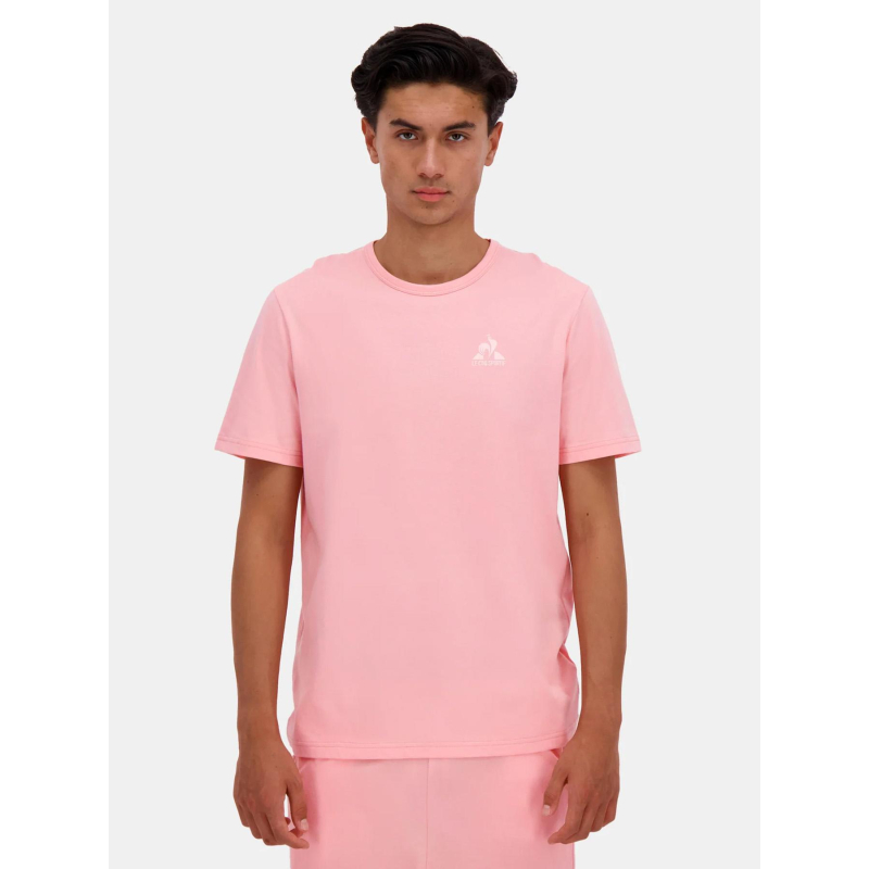 T-shirt monochrome rose homme - Le Coq Sportif