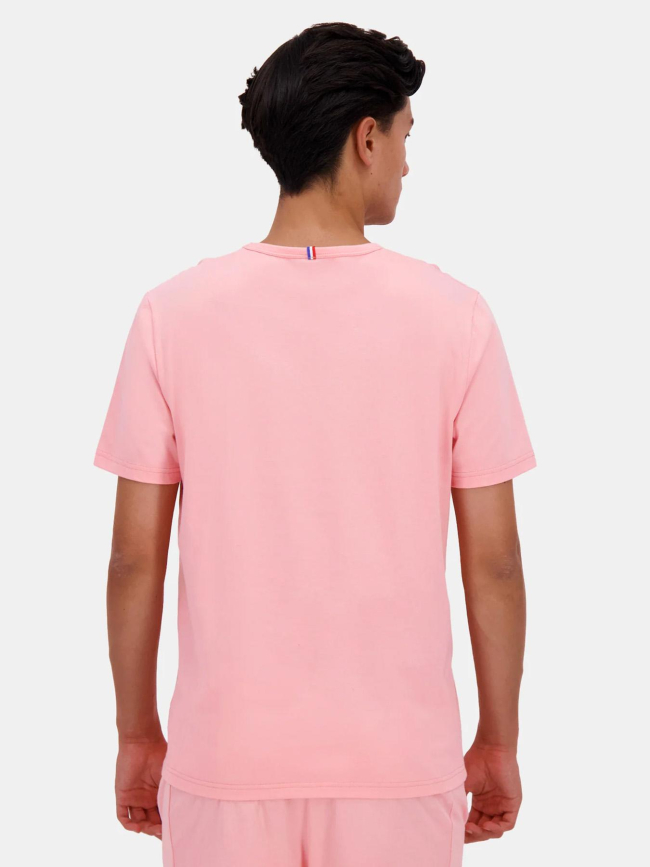 T-shirt monochrome rose homme - Le Coq Sportif