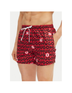 Short de bain tortuga rouge noir homme - Hugo