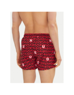 Short de bain tortuga rouge noir homme - Hugo
