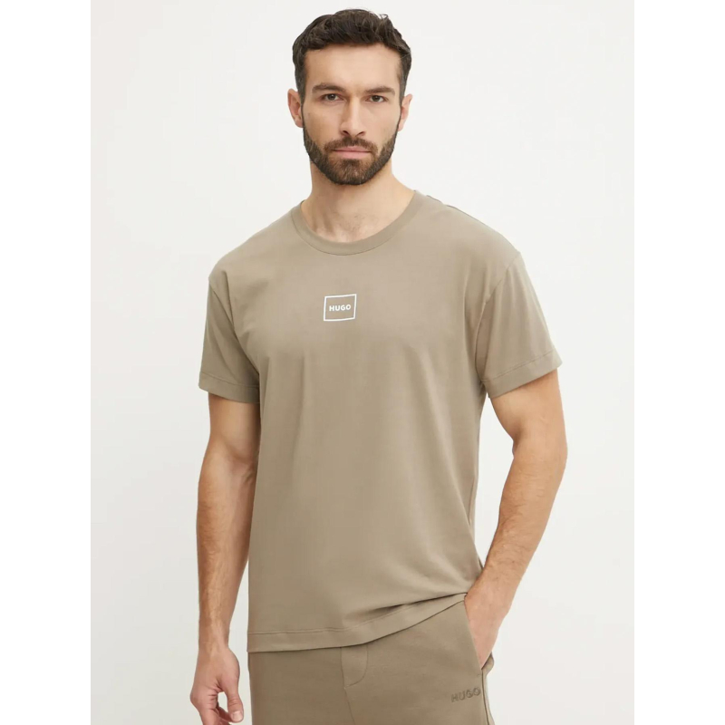 T-shirt laze marron homme - Hugo