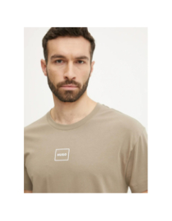 T-shirt laze marron homme - Hugo