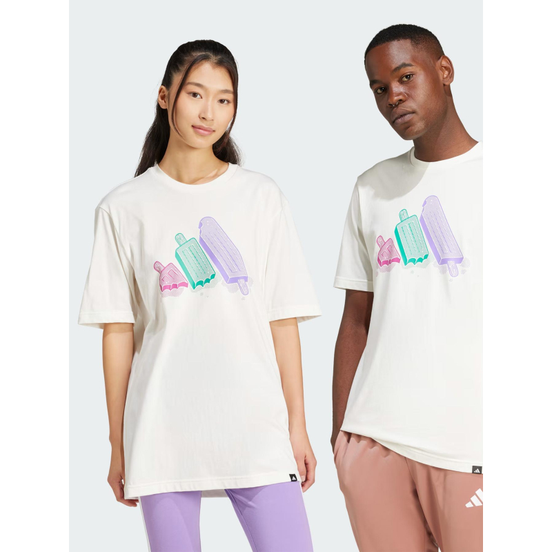 T-shirt à manches courtes ice écru homme - Adidas