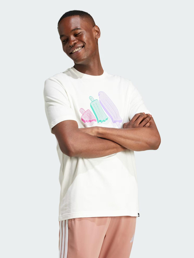 T-shirt à manches courtes ice écru homme - Adidas