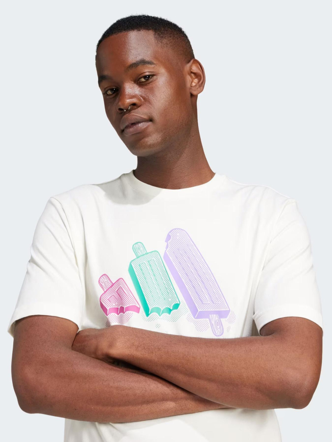 T-shirt à manches courtes ice écru homme - Adidas