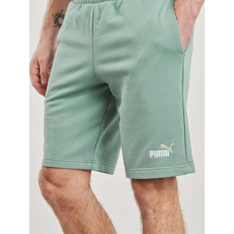 Short de sport essentials logo no.1 vert homme - Puma