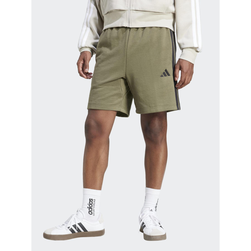 Short de sport molleton 3s ft kaki homme - Adidas