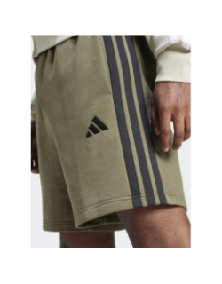 Short de sport molleton 3s ft kaki homme - Adidas