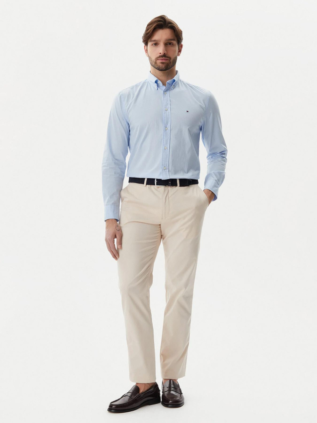 Chemise regular flex poplin sweet bleu homme - Tommy Hilfiger