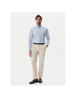Chemise regular flex poplin sweet bleu homme - Tommy Hilfiger