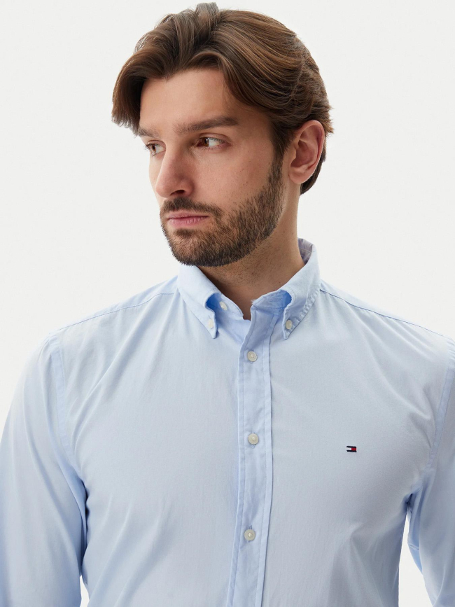 Chemise regular flex poplin sweet bleu homme - Tommy Hilfiger