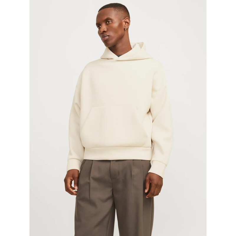 Sweat à capuche kinetic beige homme - Jack & Jones