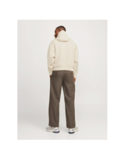 Sweat à capuche kinetic beige homme - Jack & Jones