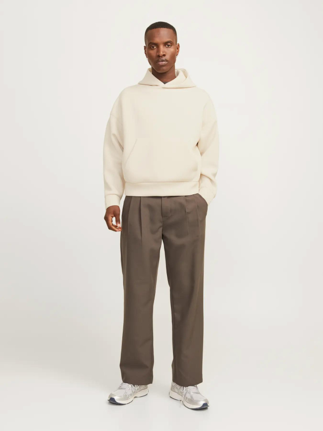 Sweat à capuche kinetic beige homme - Jack & Jones